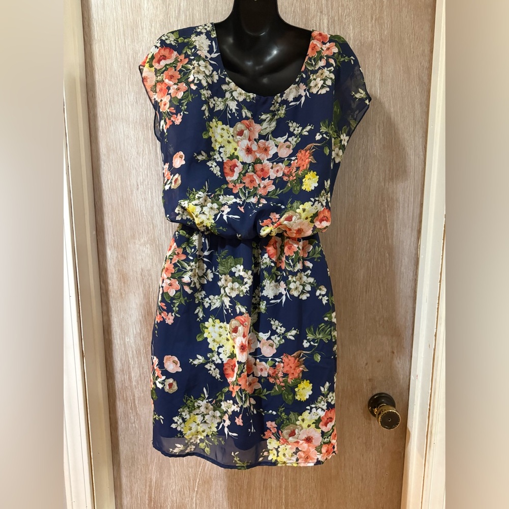 Floral Blue Dress